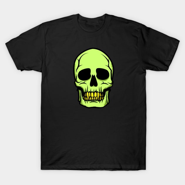 Vampire Skull T-Shirt by VOLPEdesign